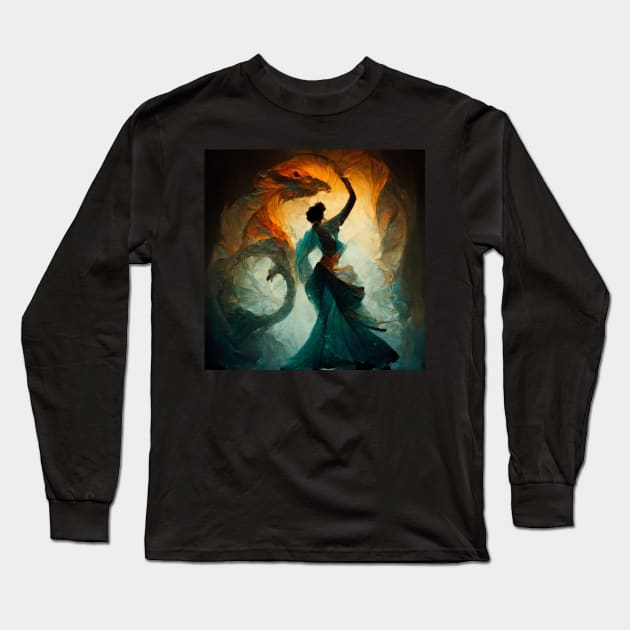 Dance with the Dragon - best selling Long Sleeve T-Shirt by bayamba